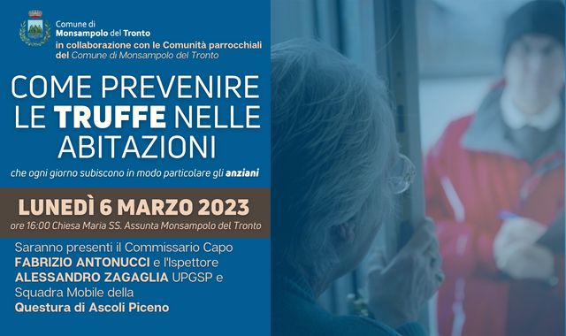 Incontro "come prevenire le truffe nelle abitiziani"