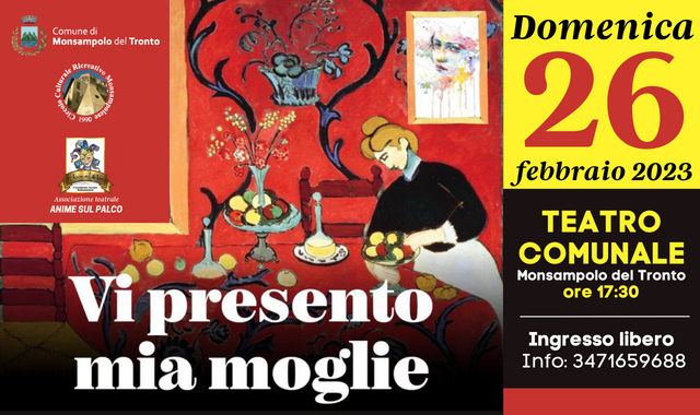 Spettacolo teatrale "Vi presento mia moglie"