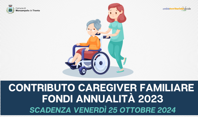 Contributo Caregiver familiare fondi annualità 2023