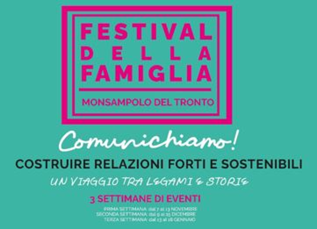 Festival della famiglia. Al via la prima settimana di appuntamenti.