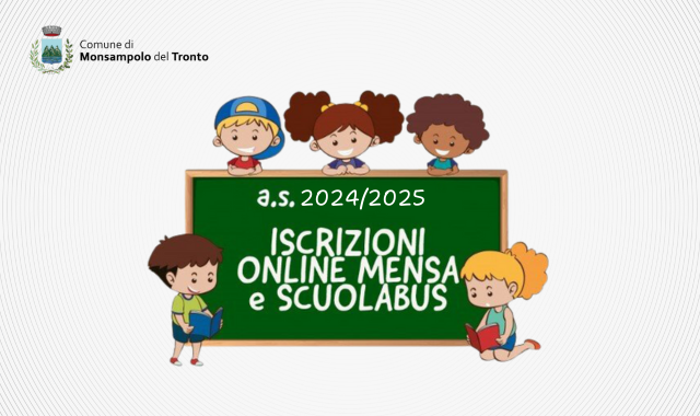 Apertura iscrizioni ai servizi di mensa scolastica e trasporto scolastico a.s. 2024/2025